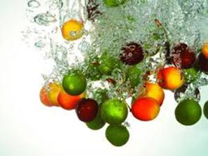 Peeling of the fruit with fruit acids, which renew the skin cells