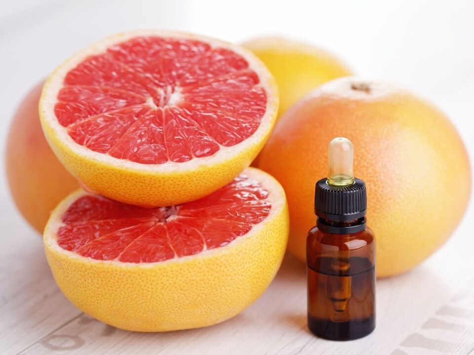 Grapefruit oil is intended for rejuvenating, whitening and disinfecting facial skin